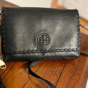 Tory Burch Cross Body black purse/clutch